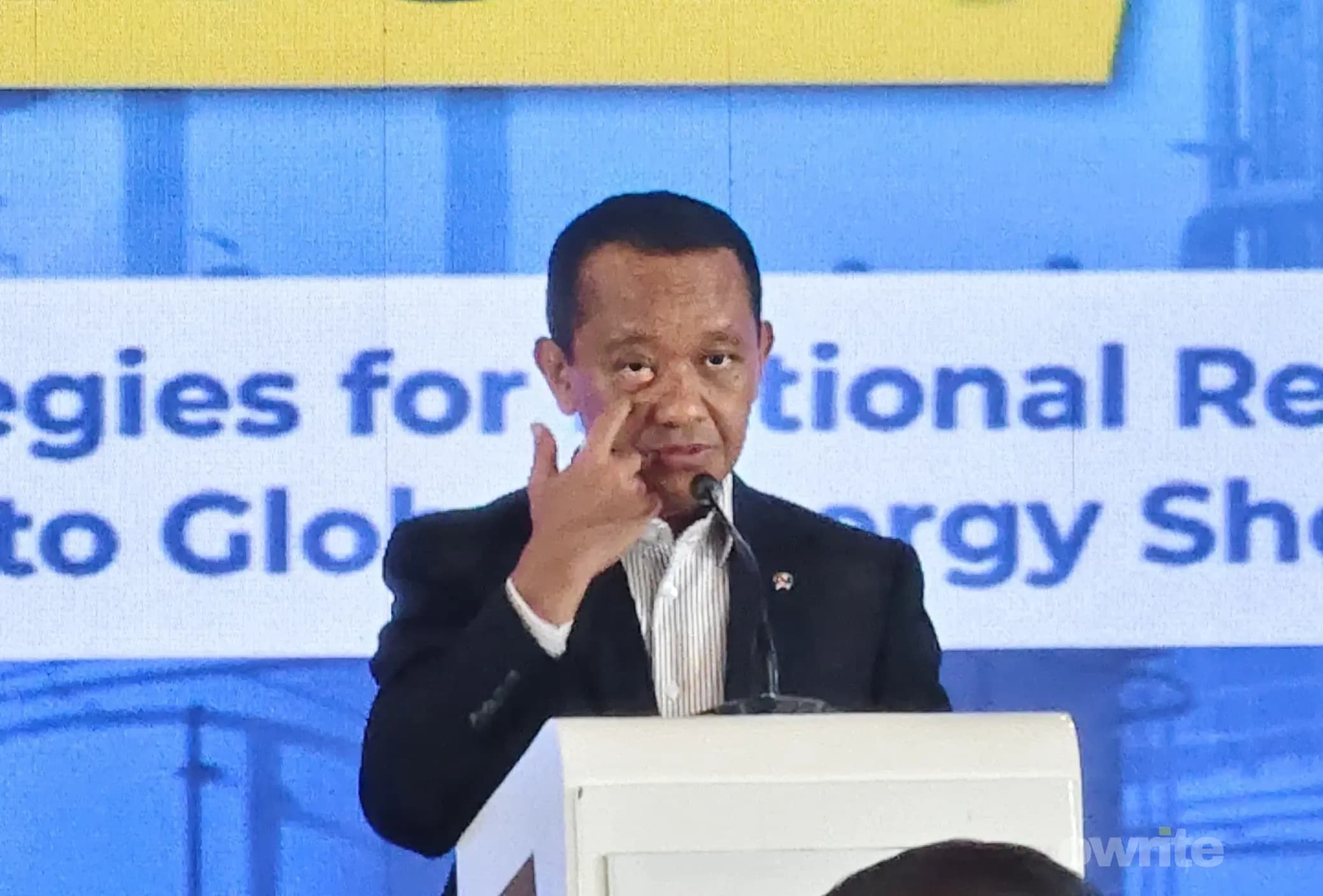 Menteri ESDM Bahlil Lahadalia dalam acara CNBC Energy Forum 2026 di Jakarta, Kamis, 25 Juni 2026. (Sumber: Owrite/Natania Longdong) Menteri ESDM Bahlil Lahadalia dalam acara CNBC Energy Forum 2026 di Jakarta, Kamis, 25 Juni 2026. (Sumber: Owrite/Natania Longdong)