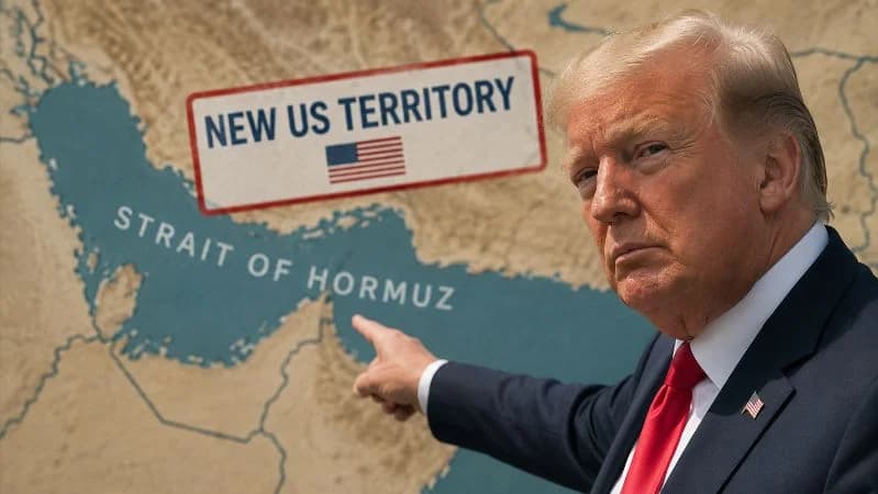 Presiden AS Donald Trump klaim Selat Hormuz wilayah AS. Presiden AS Donald Trump klaim Selat Hormuz wilayah AS.