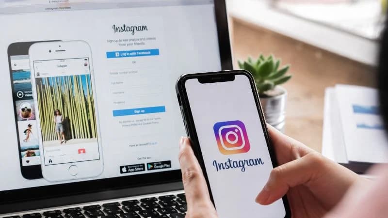 Ilustrasi platform Instagram. Ilustrasi platform Instagram.