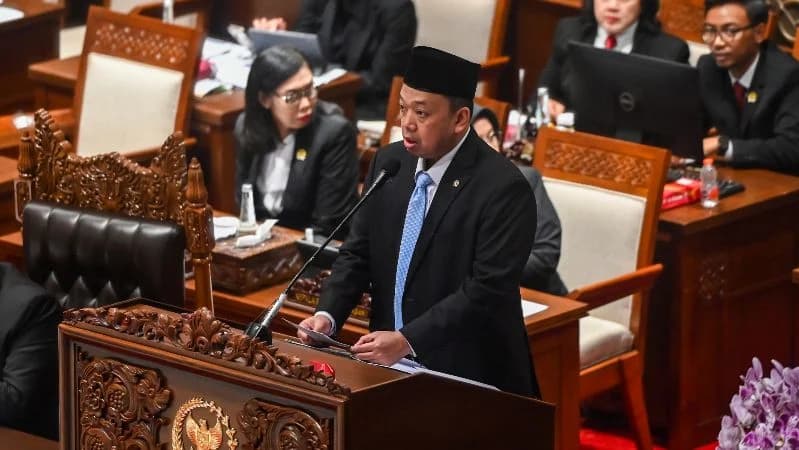 Menteri Agraria dan Tata Ruang / Kepala Badan Pertanahan Nasional (ATR/BPN) Nusron Wahid saat paripurna DPR. Menteri Agraria dan Tata Ruang / Kepala Badan Pertanahan Nasional (ATR/BPN) Nusron Wahid saat paripurna DPR.