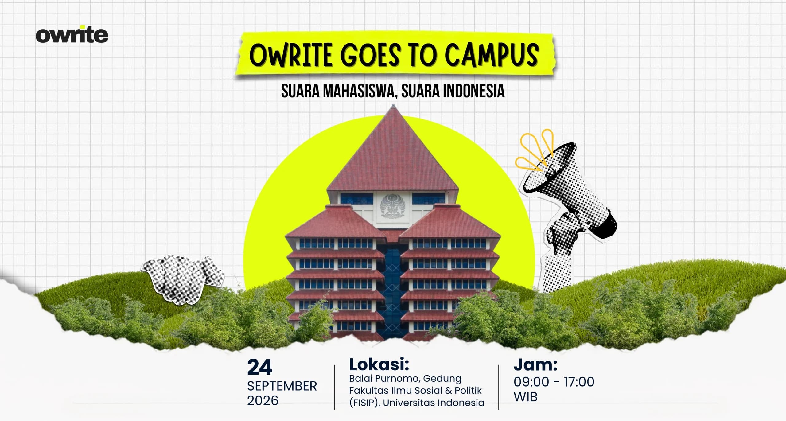 Owriet Goes To Campus, ajang pencarian mahasiswa unggul Owriet Goes To Campus, ajang pencarian mahasiswa unggul