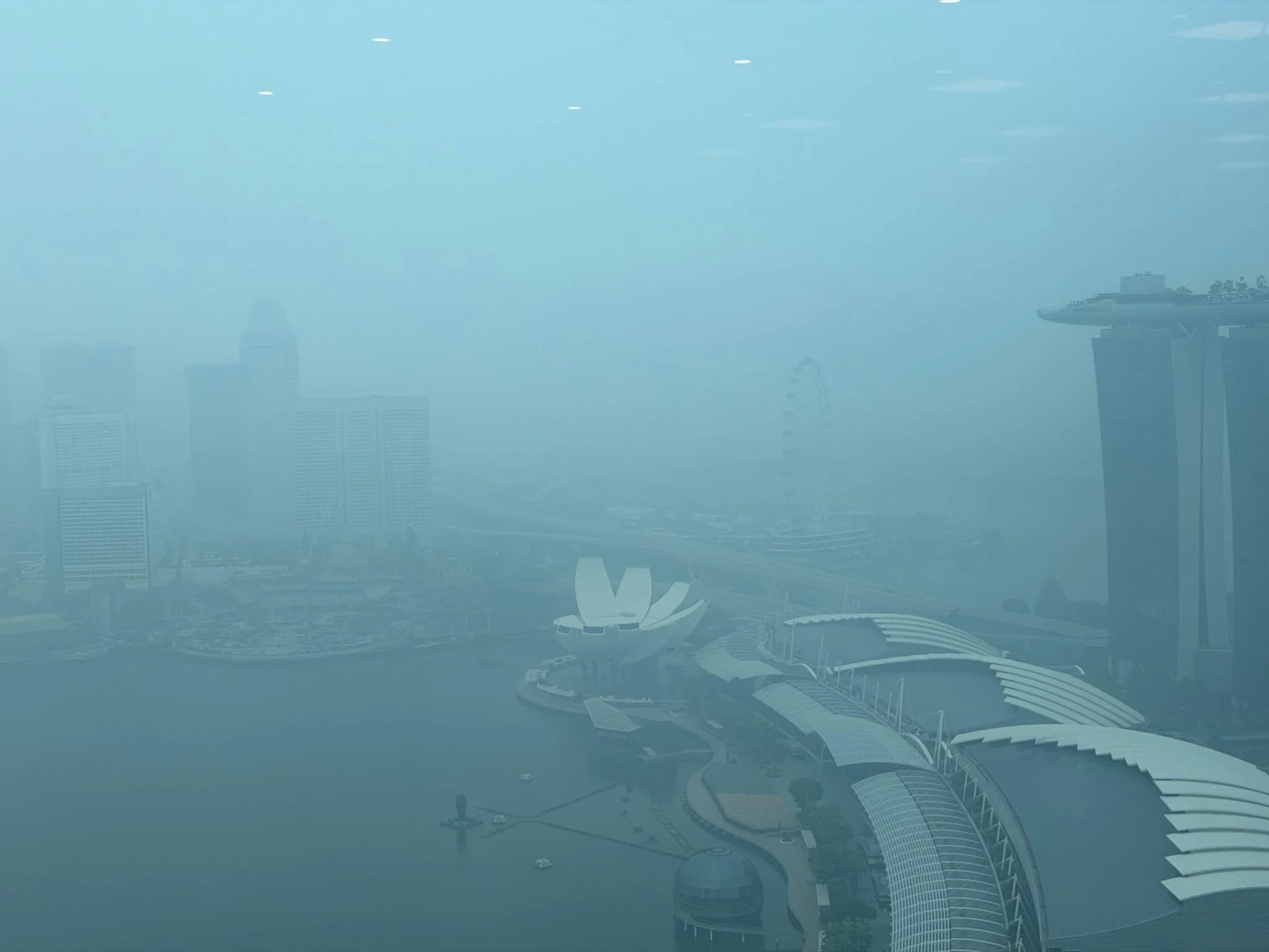 Kabut Asap Karhutla sampai Singapura pada 14 Oktober 2026. (Sumber: X @imbktan) Kabut Asap Karhutla sampai Singapura pada 14 Oktober 2026. (Sumber: X @imbktan)