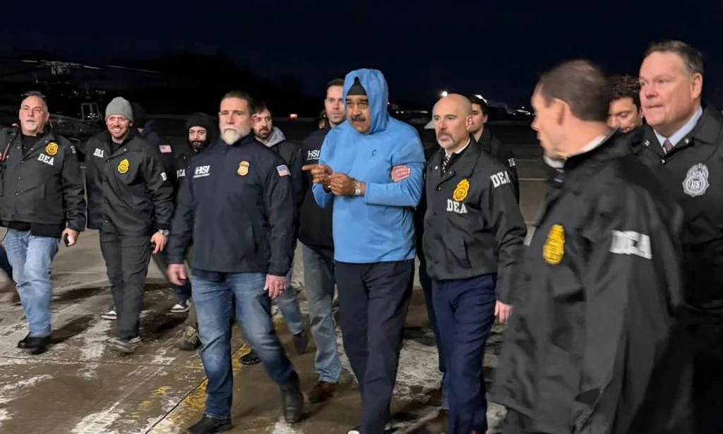 Gambar Penangkapan Presiden Venezuela Nicolas Maduro oleh DEA AS.